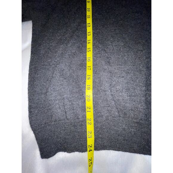 Club Room Merino Wool‎ Blend Sweater - Men's Size XL - 1/4 Zip in Charcoal - Picture 5 of 6